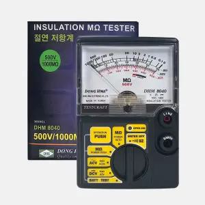 동화 아날로그 절연저항계 DHM-8040 전류 전압 저항 측정용 전기 전압