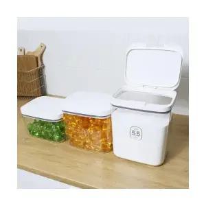 원터치 캡슐세제 보관함 가루세제 소분통 커피캡슐보관함 3size