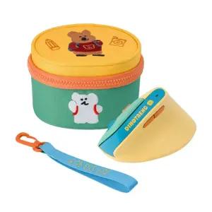 다이노탱 충전식 무선 버티컬 마우스 귀여운 캐릭터 파우치 포함