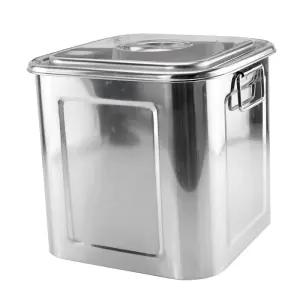 스텐 소스통 사각 양념통 용기 업소용 육수통 대형 저장