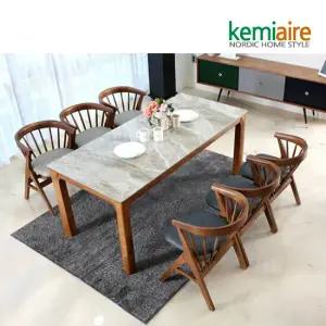 세인트 6인 통세라믹 원목식탁SET(의자형) KHD-953S