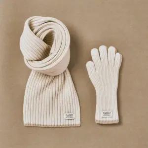 [헤지스](대구신세계)[HAZZYS ACC]베이지 라인배색 울캐시미어혼방 머플러(남여공용) HJMU5F851I2