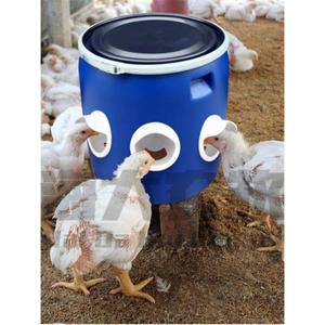 대용량 닭모이통 만들기 농장 반포용 모이 6개 급유기 4개 사료공급기 입구 사료 두꺼운