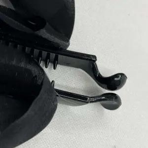 [콩심팥심]올림머리 왕리본 쉬폰 리본바나나핀 블랙 바나나핀