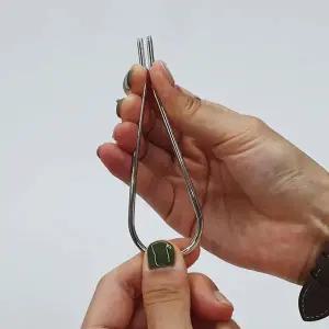 [콩심팥심]유핀 헤어 은 올림머리 비녀 메탈