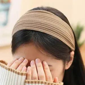 [콩심팥심]와이드헤어밴드 골지헤어밴드 볼륨헤어밴드