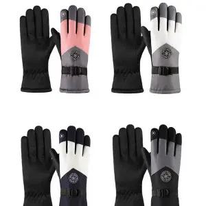 [콩심팥심]스키장갑 방한 남녀공용 배색 기모 겨울용품 보온 이너장갑