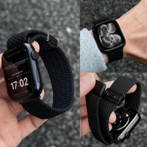 애플워치 밴드용 마그네틱 스트랩 11 42mm 41/45mm 브레이디드 브레이슬릿 iWatch 시리즈 6 7 8 9 SE 3 10