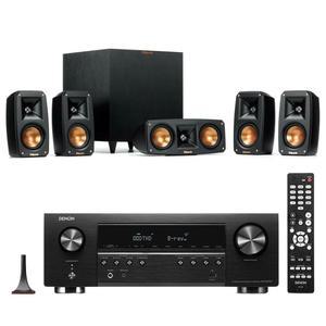 Klipsch 레퍼런스 극장 팩 5.1채널 스피커 시스템 + AVR-S770H 75W 7.2채널 8K 네트워크 AV 수신기(HEOS 포함)