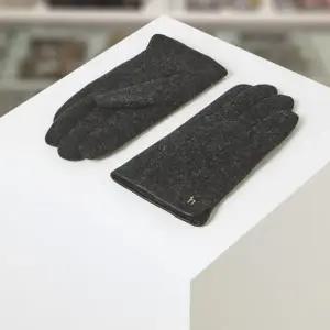 [헤지스](대전신세계)[선물추천]그레이 베이직 울 장갑 (스마트터치가능) HJGV5F022G3