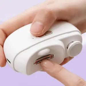 KC인증 무선 3in1 전동 손톱깎이 스마트 저소음 저진동 LED조명 손톱다듬기 안전 차일드락 2단계속도