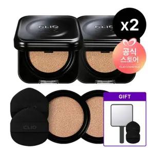 [NEW] 킬커버 파운웨어 쿠션 기획세트 [본품+리필] x2 [사은]블랙미러+퍼프2매