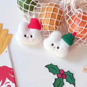 [아트박스]/올패턴 크리스마스 토끼 얼굴 브로치