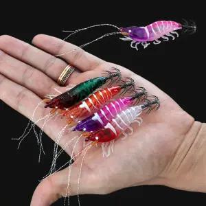 쿠루마 미니 야광 틴셀 리얼 쉬림프 에기 50mm UV케이무라 쭈꾸미 갑오지어 쭈갑