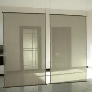 일본식 모시 커튼 조각보 카페 여름 공간분리 가림막 모시가리개 모시커튼 분리 린넨