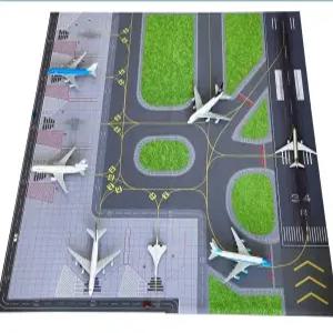 미니공항 항공기활주로 필름 시뮬레이션 공항 모형 바닥 활주로 라이트 이륙 포함 미니어처
