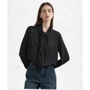 매장정품 몽돌 MONGDOL 스카프 타이 블라우스 도트블랙 MDBL004DOTBLACK 1346447