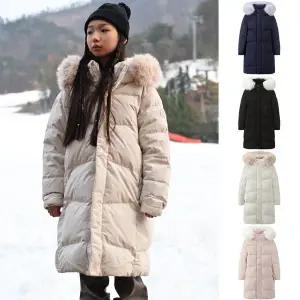 [블랙야크키즈](대구신세계)(블랙색상입고) 25년 신상 남여공용 롱패딩 O스노우롱다운자켓 1BKPAWU905 ...