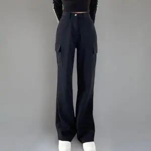 여성 캐주얼 포켓 카고 일자핏 면팬츠