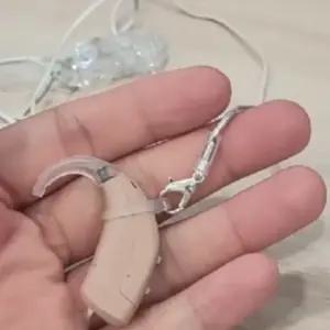 스트랩 보청기 분실 방지 목걸이 고정끈 클립줄 더블 이어