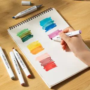 델리 드로잉 드로잉마카펜 사각라운드 트윈 마카펜 48색 펜