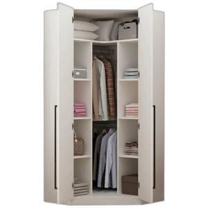 코너 옷장 삼각형 장롱 모퉁이 작은방 접이식 긴옷장 모서리 E0 랜덤 도어 스텐