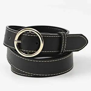 여성 소가죽 벨트 벨트장식 하객패션 버클벨트