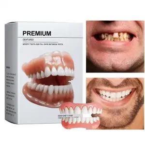 임시틀니 인공치아 의치 2025 틀니 릴라이너 키트 실리콘 라이너 소프트 치아 상부 및 하부 세트 간편한 사