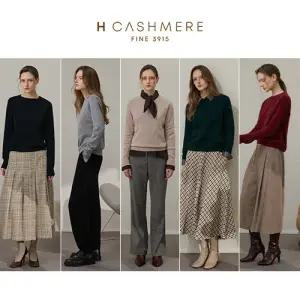 [H.캐시미어(H.Cashmere)] 25FW 내몽고산 PURE 캐시미어 100% 모데스트 니트 1종