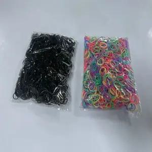 [골드스마일]대용량 머리끈 컬러 블랙 대용량 머리끈 컬러 블 GWM 곱창끈