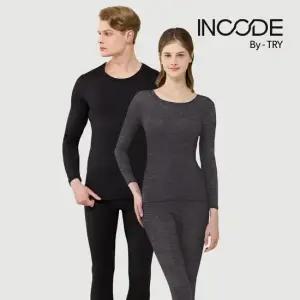 [인코드by트라이] 남/녀 발열 코튼 히트 상하세트