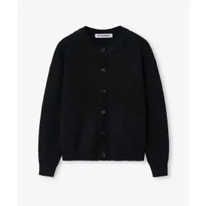 BLOND9 블론드나인 그레이스 울 리브 니트 가디건블랙