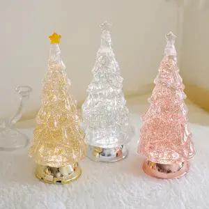 스노우 트리 대 크리스마스 오르골 워터볼 LED 스노우볼 무드등 조명