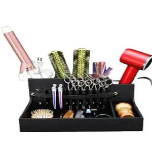 미용 미용실 원목 거치대 가위집 빗 수납 바리깡 가위정리대