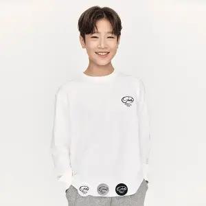 [지오다노주니어] 03025911 헤비 코튼 솔리드 긴팔 티셔츠