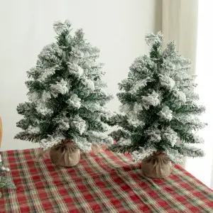 크리스마스트리 스노우트리 미니트리 탁상용 소형 나무 무장식 60cm