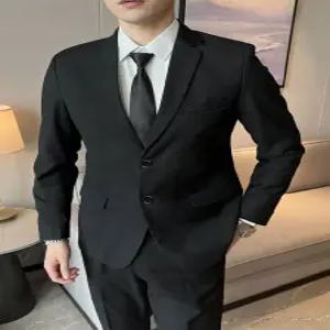 남자블랙정장 자켓 바지 면접 남자정장 장례식장 하객룩 검정양복