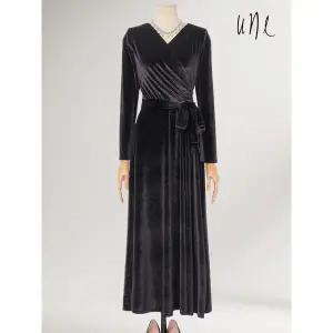 [하프클럽/윈]UNE럭셔리벨벳 드레시원피스