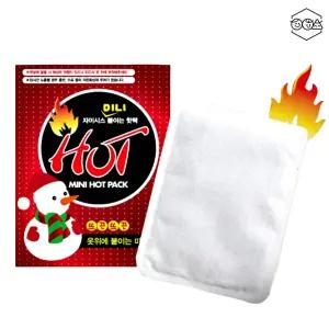 붙이는미니핫팩 야외용 소형 핫팩 발열 캠핑 겨울용 패드형