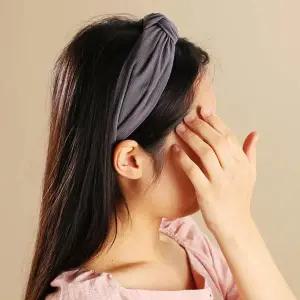 귀안아픈 헤어밴드 머리띠 그레이 운동 여자 세안