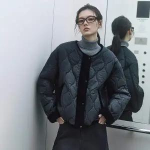 [LAP](강남점)벨로아 배색 경량패딩 AR4PDA61