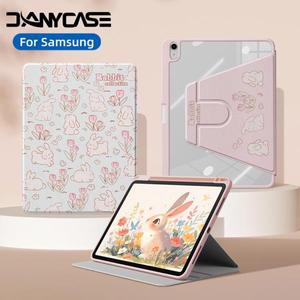 삼성 갤럭시 탭A9 플러스 A8 10.5 자동 절전/깨우기 탭 S10 S9FE S7 S8 11P 12.4 13.1 S6 Lite용 360도 회