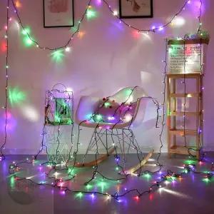 MLSTORE LED 200구 트리 줄전구20M 컬러 리모컨포함  LED야외등 크리스마스트리장식