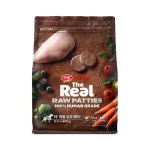 [하림펫푸드] 더리얼로우 패티 닭고기 어덜트 400g