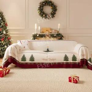 크리스마스 쇼파 커버 인테리어 천갈이 천 패드 덮개