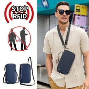 RFID 차단 여권지갑 여행용 케이스 커버해킹방지 가족 도난 용크로스백