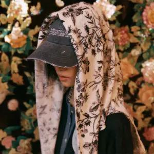 [피플오브더월드] 퓨어 캐시미어100 플로랄 스카프