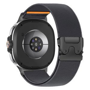 삼성 갤럭시 워치 8 밴드 40mm 44mm/8 클래식 46mm 남성용 엘라스틱 밴드, 46mm/8 44m 40mm용 패러슈트 버클 스트레치 패브릭 나일론 스포츠 스트랩 손목