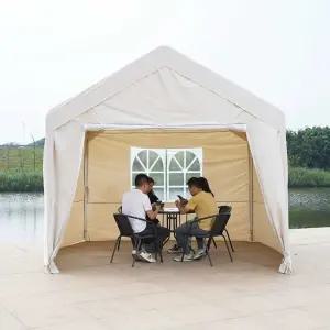 대형 자동차천막 3x5m 방수 캐노피 화이트 간이차고 차량용