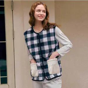 [솔브](천안아산점)극세사조끼 여성조끼 밍크조끼[SEV259WF]